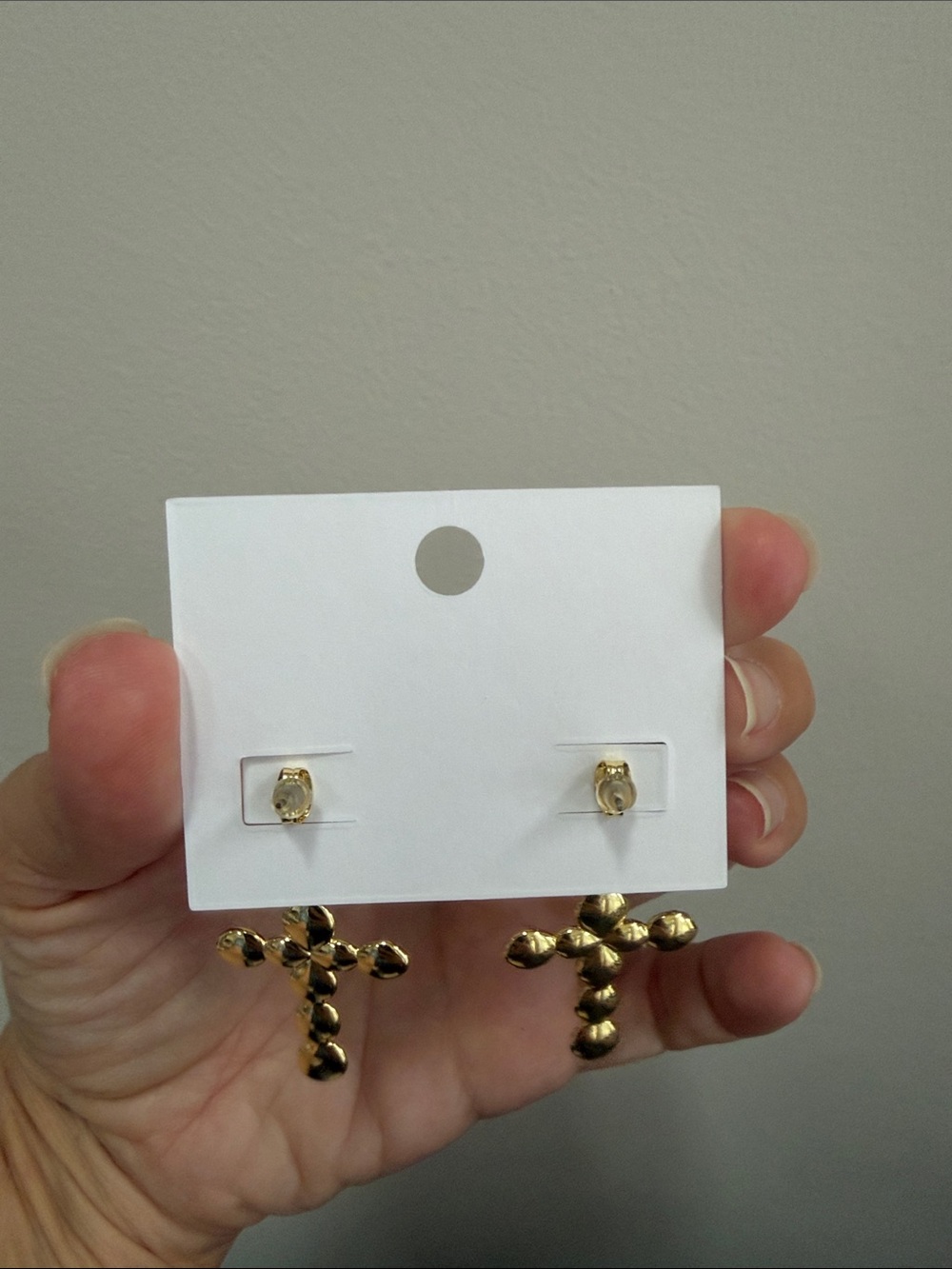 Uncommon James “Bubble Cross Earrings.” - Picture 3 of 3